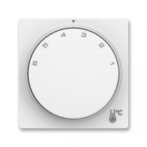 kryt termostatu prostorového s otočným ovládáním, s upevňovací maticí; Zoni, matná bílá 3292T-A00300 240
