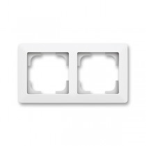 rámeček dvojnásobný, pro vodorovnou i svislou montáž; Zoni, matná bílá 3901T-A00020 240