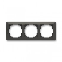 rámeček trojnásobný, pro vodorovnou i svislou montáž; Zoni, matná černá 3901T-A00030 237