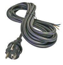 kabel flex 3x1,5/3m H05RR-F černá vidlice přímá S03230 *SY11