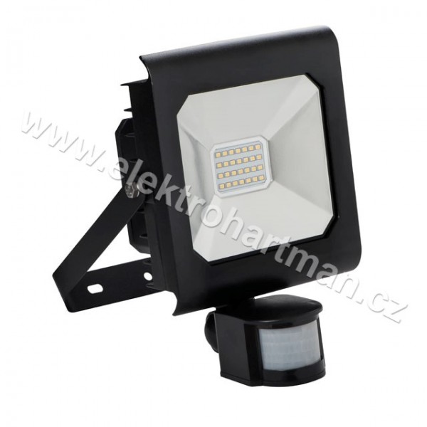 reflektor LED Kanlux ANTRA LED20W-NW-SE B černý s čidlem, 1500lm, 4000K, IP44 /25702/