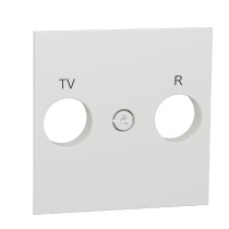 deska centrální pro TV/R zásuvku, Bílá Unica NU944018