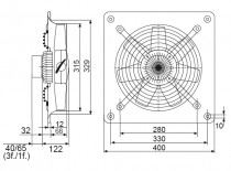 ventilátor HCFB/4-315 H IP65, 70°C, axiální_obr2