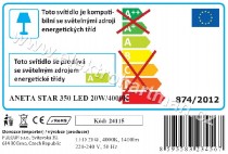 svítidlo Fulgur ANETA STAR 350 LED 20W/4000K 1400 lm_obr4