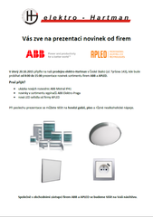 Pozvánka na prezentaci výrobků ABB a APLED dne 20.10.2015
