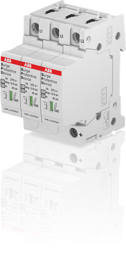 svodič přepětí OVR T1-T2 3L 12.5-275s P QS ABB /2CTB815710R1800/