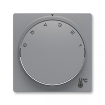 kryt termostatu prostorového s otočným ovládáním, s upevňovací maticí; Zoni, šedá 3292T-A00300 241
