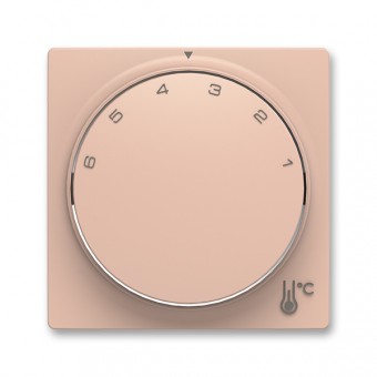 kryt termostatu prostorového s otočným ovládáním, s upevňovací maticí; Zoni, pudrová 3292T-A00300 242