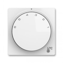 kryt termostatu prostorového s otočným ovládáním, s upevňovací maticí; Zoni, bílá 3292T-A00300 500