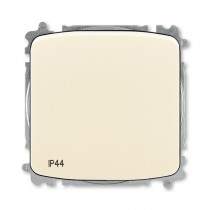 ovládač přepínací, s krytem, řazení 6/0, IP44, bezšroubové svorky; slonová kost, design TANGO