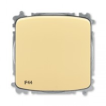 přepínač křížový, s krytem, řazení 7, IP44, bezšroubové svorky; béžová, design TANGO