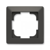 rámeček jednonásobný; Zoni, matná černá / bílá 3901T-A00010 137