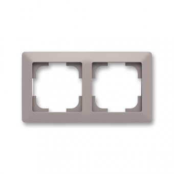 rámeček dvojnásobný, pro vodorovnou i svislou montáž; Zoni, greige / bílá 3901T-A00020 144
