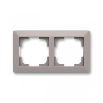 rámeček dvojnásobný, pro vodorovnou i svislou montáž; Zoni, greige / bílá 3901T-A00020 144
