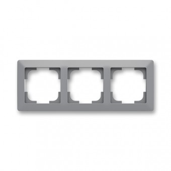 rámeček trojnásobný, pro vodorovnou i svislou montáž; Zoni, šedá / bílá 3901T-A00030 141