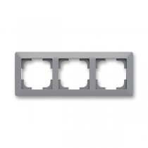 rámeček trojnásobný, pro vodorovnou i svislou montáž; Zoni, šedá / bílá 3901T-A00030 141