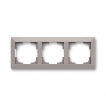 rámeček trojnásobný, pro vodorovnou i svislou montáž; Zoni, greige / bílá 3901T-A00030 144