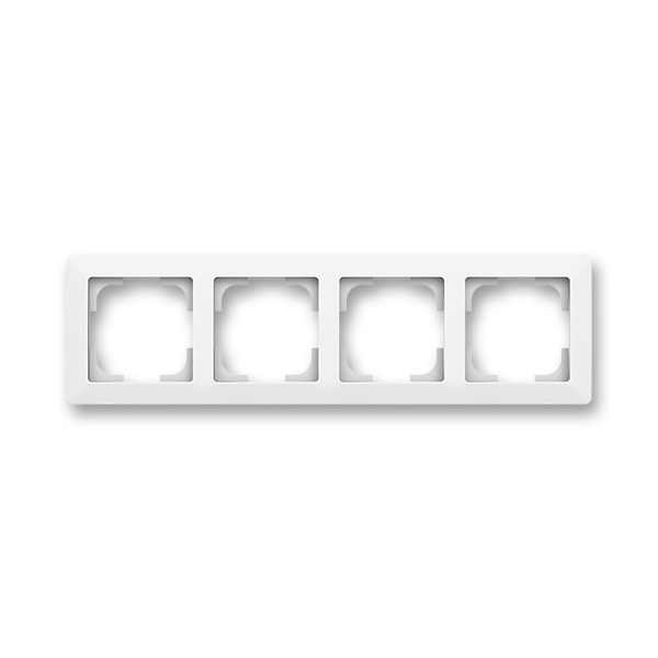 rámeček čtyřnásobný, pro vodorovnou i svislou montáž; Zoni, matná bílá 3901T-A00040 240