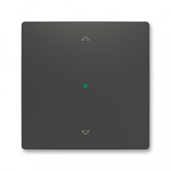 kryt 1násobný, symbol "žaluzie"; Zoni, matná černá 6220T-A01002 237