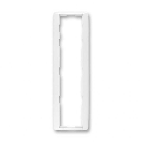 3901E-A00141 03  Rámeček pro elektroinstalační přístroje, čtyřnásobný svislý, bílá / bílá