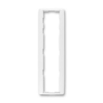 3901E-A00141 03  Rámeček pro elektroinstalační přístroje, čtyřnásobný svislý, bílá / bílá