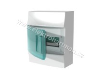 rozvodnice nástěnná IP41/8M ABB Mistral41W vč. N/PE, průhledná dvířka
