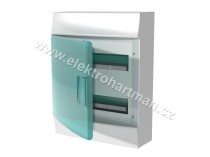 rozvodnice nástěnná IP41/24M ABB Mistral41W vč. N/PE, průhledná dvířka