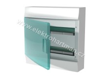 rozvodnice nástěnná IP41/36M (18x2) ABB Mistral41W vč. N/PE, průhledná dvířka
