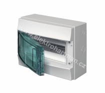 rozvodnice nástěnná IP65/12M ABB Mistral65 vč. N/PE průhledná dvířka