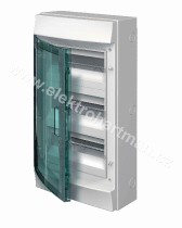 rozvodnice nástěnná IP65/36M (12x3) ABB Mistral65 vč. N/PE průhledná dvířka