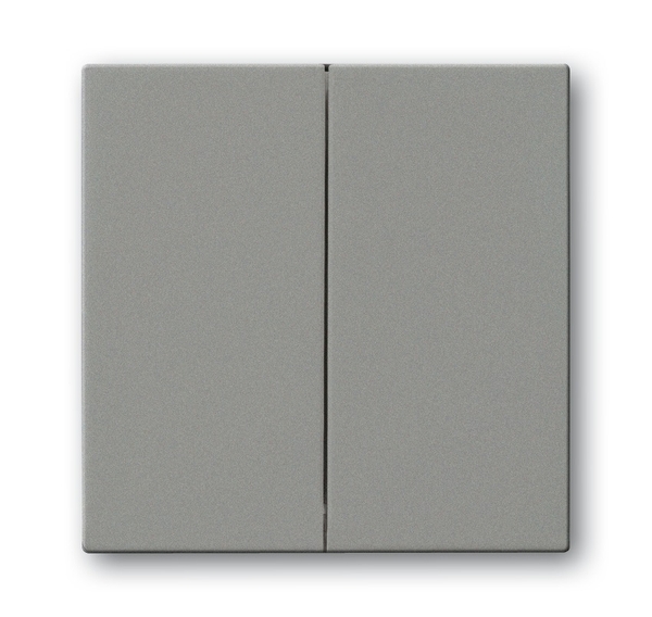 3559B-A00652803 Kryt spínače kolébkového dělený, metalická šedá