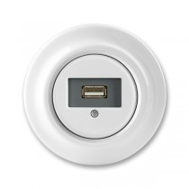 zásuvka komunikační USB DECENTO 5014K-C00420 bílá