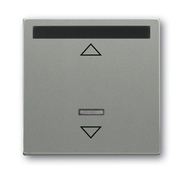 6020-0-1395  Kryt stmívače nebo spínače žaluziového s krátkocestným ovladačem, s infračerveným (IR) přijímačem, metalick