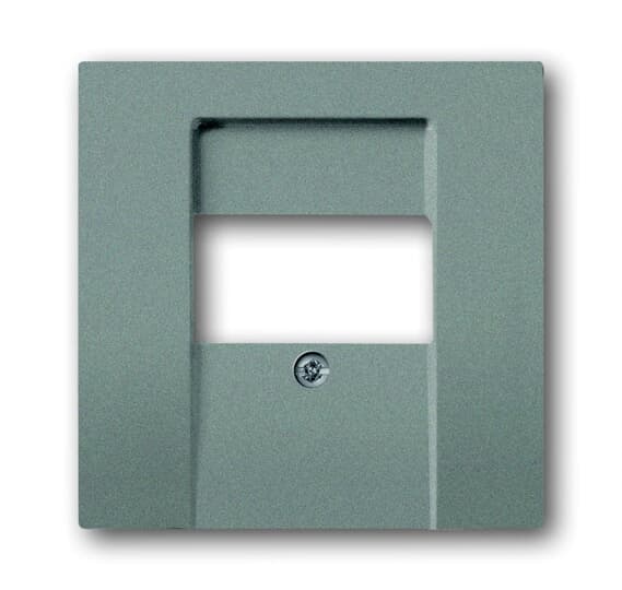 1710-0-3854  Kryt zásuvky reproduktorové, metalická šedá