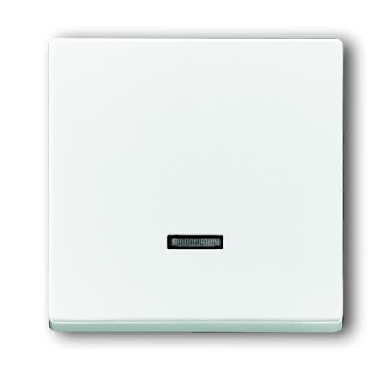 6599-0-2834  Kryt stmívače s krátkocestným ovladačem, s doutnavkou, studio bílá