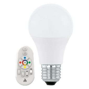 žárovka LED Eglo 11585 CONNECT 9W 806lm E27 s ovladačem, RGB, stmívatelné