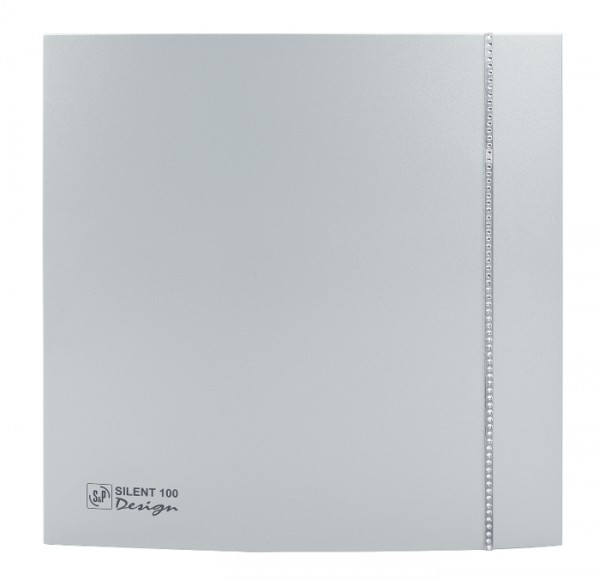 ventilátor SILENT 100 CZ DESIGN Swarowski Silver