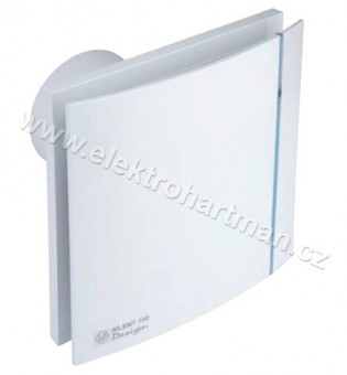 ventilátor SILENT 100 CRZ DESIGN 3C tichý chod, zpět.klapka, doběh, kul.ložiska