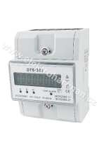 elektroměr modulový DTS 353-L X/5A, 4,5mod. LCD 3fáz. 1tarif, podružný, nepřímé měření