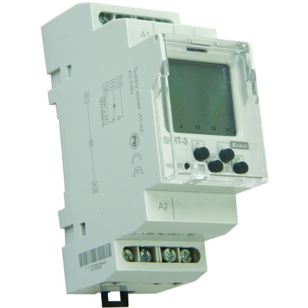 hodiny spínací digitální SHT-3/230V ELKO 1 kanál, 1x16A