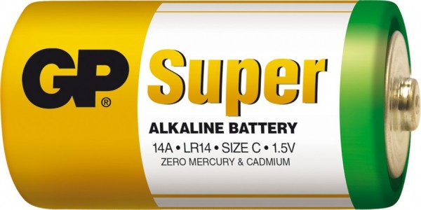 baterie malé mono LR14 Super Alkaline GP14A *B1330*** ZNEPL