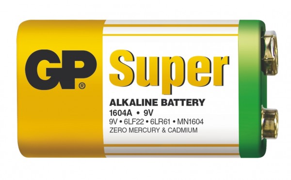 baterie 9V 6LF22 Super Alkaline GP1604A *B1350