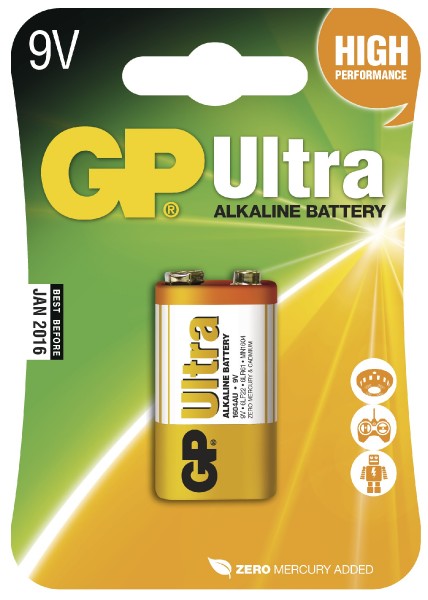 baterie GP ULTRA 6LF22 9V  *B1951