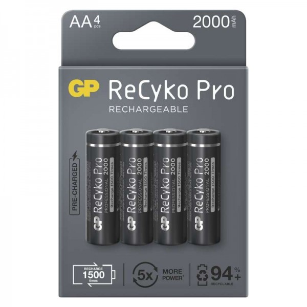 baterie nabíjecí tužková AA GP ReCyko+ PRO HR6 2000mAh *B22204***