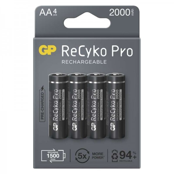 baterie nabíjecí tužková AA GP ReCyko+ PRO HR6 2000mAh B22204***