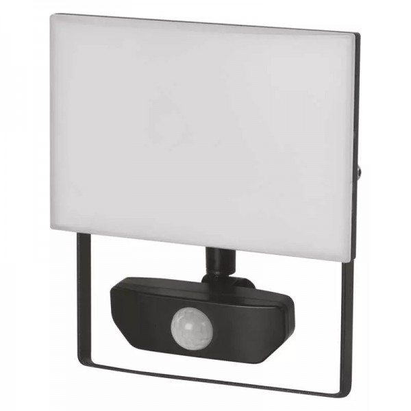 reflektor LED EMOS TAMBO 30,5W 2600lm, 4000K NW, IP54, černá  PIR senzor ZS2931