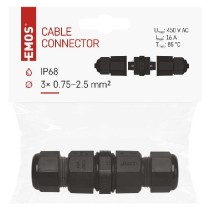spojka kabelová plastová IP68 EMOS ZS9010
