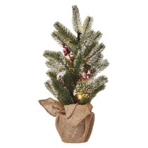 LED vánoční stromek zasněžený, 52 cm, 3x AA, vnitřní, teplá bílá, časovač EMOS DCTW04