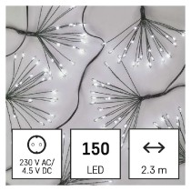 LED světelný řetěz – svítící trsy, nano, 2,35 m, vnitřní, studená bílá, časovač EMOS D3AC08