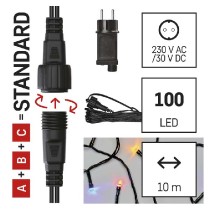 Základní sada pro spojovací řetězy Standard, 10 m, venkovní, multicolor, časovač EMOS D1AM01